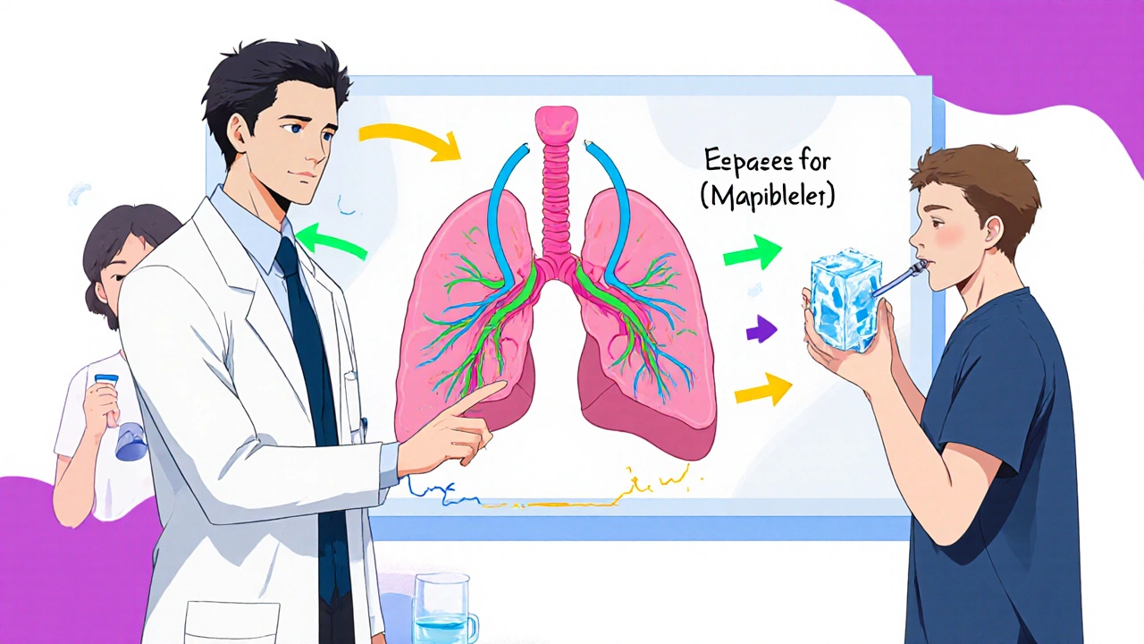 A doctor explains nerve pathways causing hiccups, with visual arrows and patients trying home remedies.