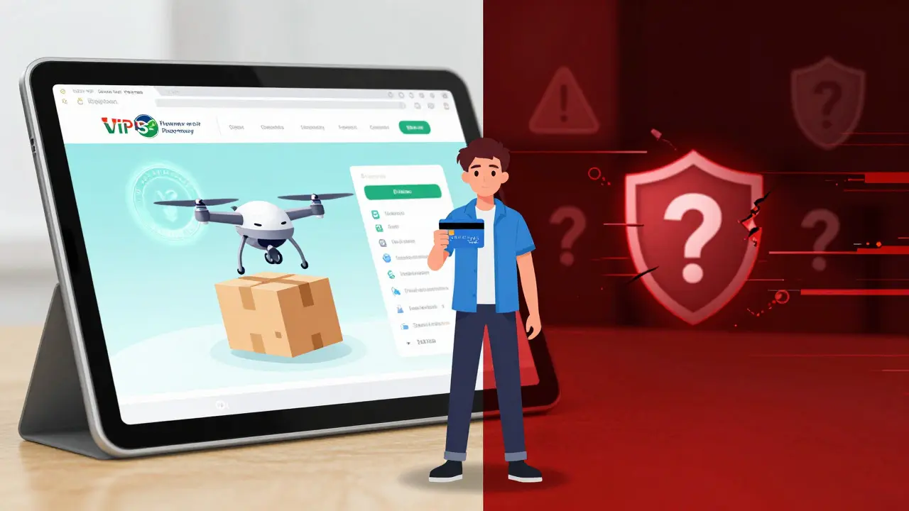 Anime art comparing safe vs unsafe online pharmacy websites